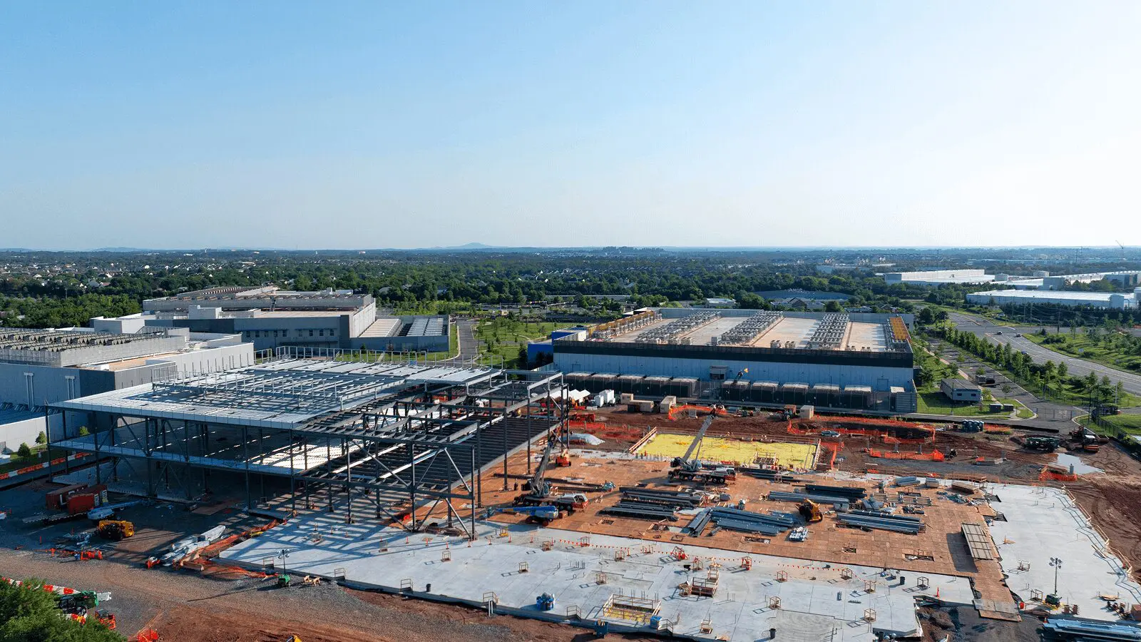 Industrial building under construction